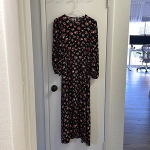 ZARA bell sleeve maxi dress